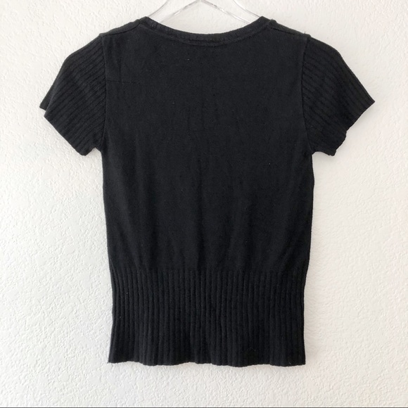Vintage knits landing black short sleeve shirt - Picture 4 of 6